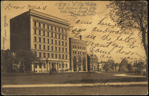 Y.M.C.A. - Elks Temple, and National Union bldg. from Court House Park, Toledo, O.