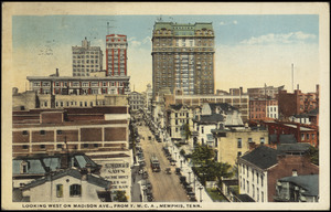 Looking west on Madison Ave., from Y.M.C.A., Memphis, Tenn.