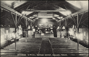 Interior Y.M.C.A., repair depot, Dallas, Texas