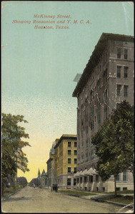 McKinney Street, showing Rossonian and Y.M.C.A., Houston, Texas