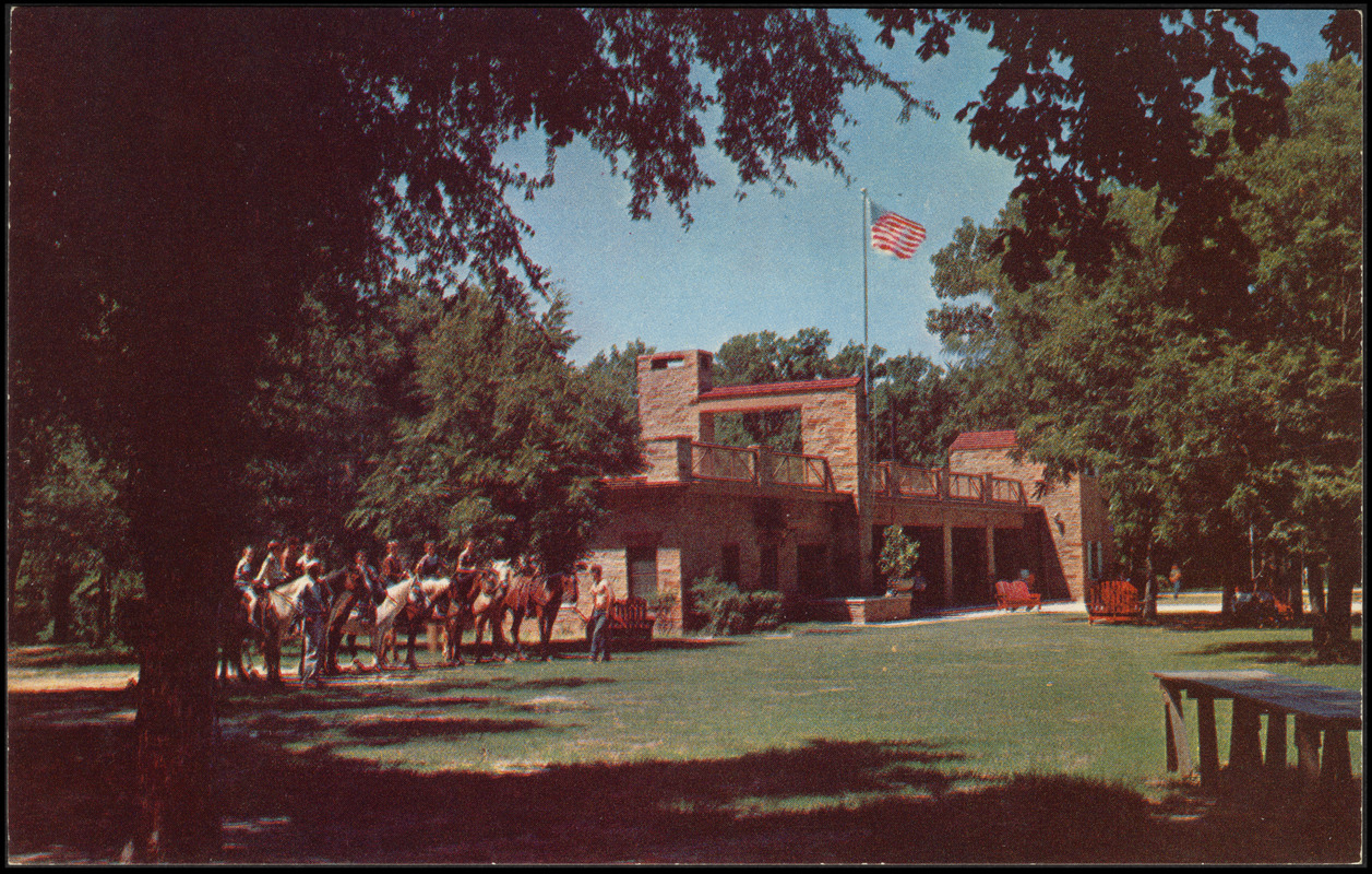 Typical scene at Amon Carter YMCA Camp on Meandering Road, Fort Worth