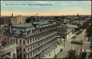 Bird's eye view from Y.M.C.A. building, Erie, Pa.