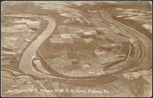 Air view of N.E., Pittston Y.M.C.A. Camp, Vosburg, Pa.