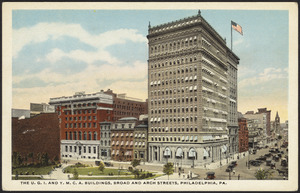 The U.G.I. and Y.M.C.A. buildings, Broad and Arch Streets, Philadelphia, Pa.
