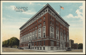 Y.M.C.A., Reading, Pa. Dedicated May 24, 1914. Cost of erection $267,000. Founded 1860-1869