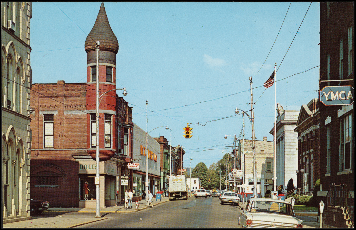 Part of shopping area of Titusville, Pa.