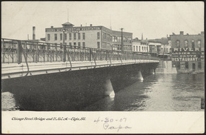 Chicago Street bridge and Y.M.C.A. - Elgin, Ill.