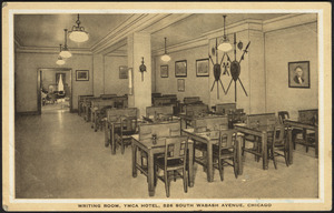 Writing room, YMCA Hotel, 826 South Wabash Avenue, Chicago