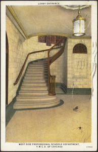 Lobby entrance, West Side Professional Schools Department, Y.M.C.A. of Chicago