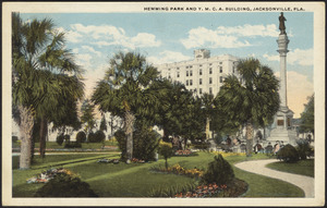 Hemming Park and Y.M.C.A. building, Jacksonville, Fla.