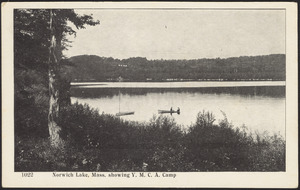 Norwich Lake, Mass. showing Y.M.C.A. camp