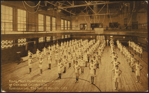 Young Men's Christian Association of Oakland, California. Gymnasium. The Hall of Health