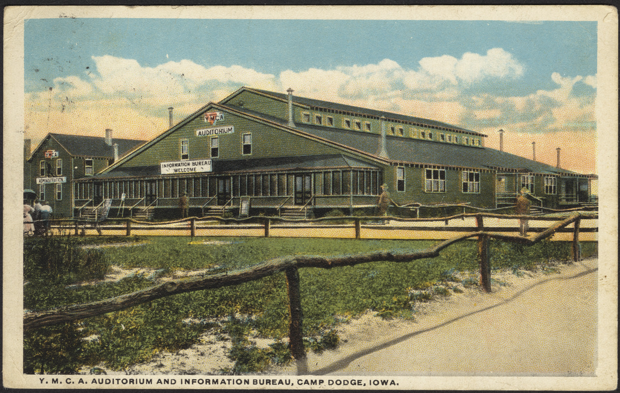 Y.M.C.A. Auditorium and Information Bureau, Camp Dodge, Iowa
