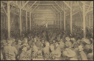 Y.M.C.A. meeting Kansas troops at border