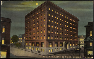 Y.M.C.A. building by night, Kansas City, Mo.