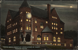 Young Men's Christian Association, by night, Bangor, Maine