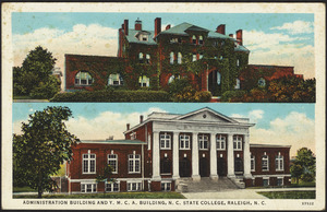 Administration building and Y.M.C.A. building, N. C. State College, Raleigh, N. C.