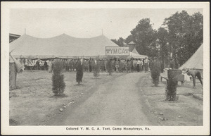 Colored Y.M.C.A. tent, Camp Humphreys, Va.