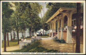 The terrace, Weidensall Hall, Young Men's Christian Association camp