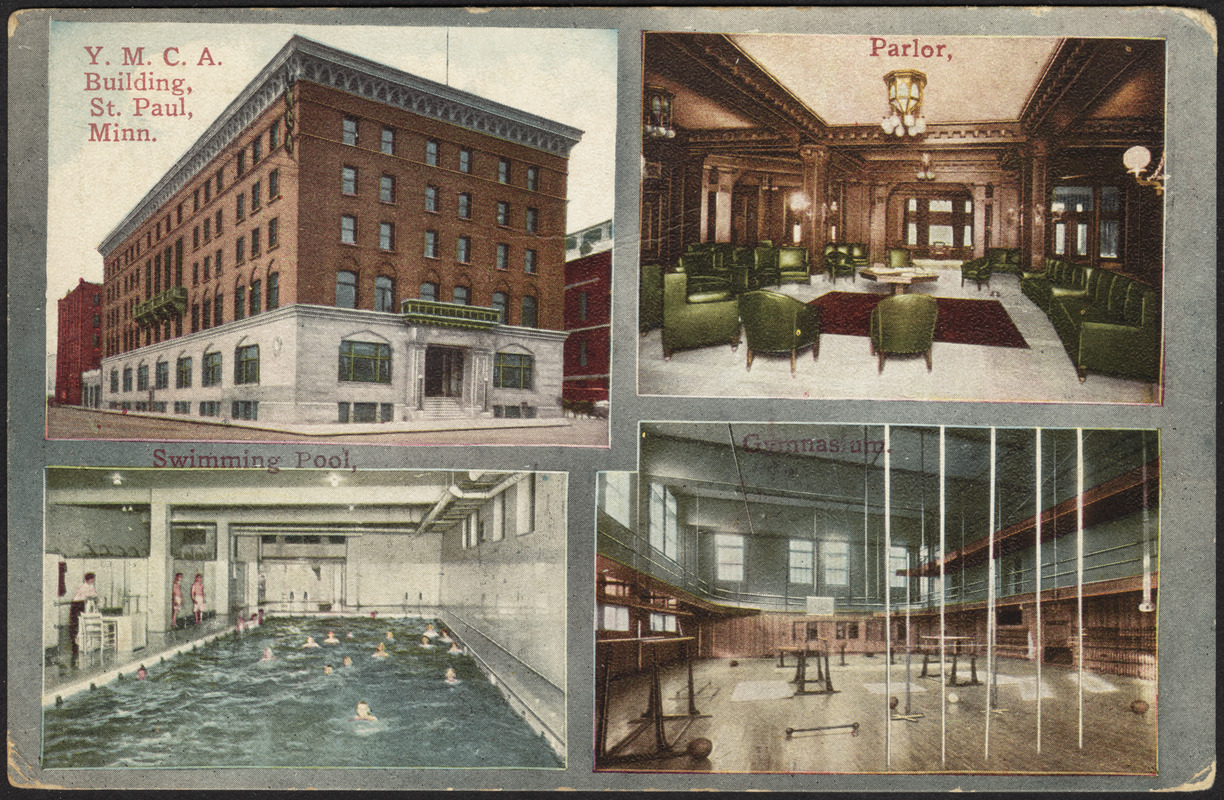 Y.M.C.A. building, St. Paul, Minn. Parlor, swimming pool, gymnasium