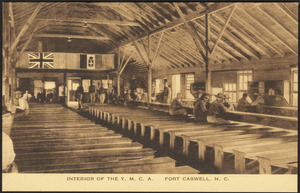 Interior of the Y.M.C.A. Fort Caswell, N.C.