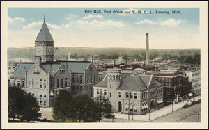 City hall, post office and Y.M.C.A., Lansing, Mich.