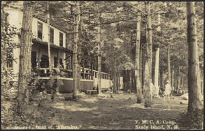 Quoits in front of "Albambra." Y.M.C.A. Camp. Sandy Island, N.H.