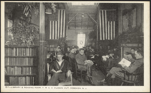 Library & reading room, YMCA Hudson Hut, Hoboken, N. J.