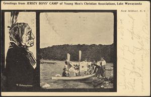 Greetings from Jersey Boys' Camp of Young Men's Christian Associations, Lake Wawayanda, New Milford, N.Y.