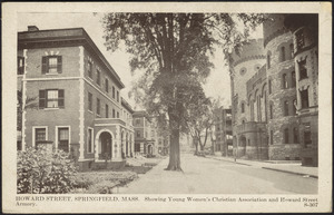Howard Street, Springfield, Mass. Showing Young Women's Christian Association and Howard Street Armory