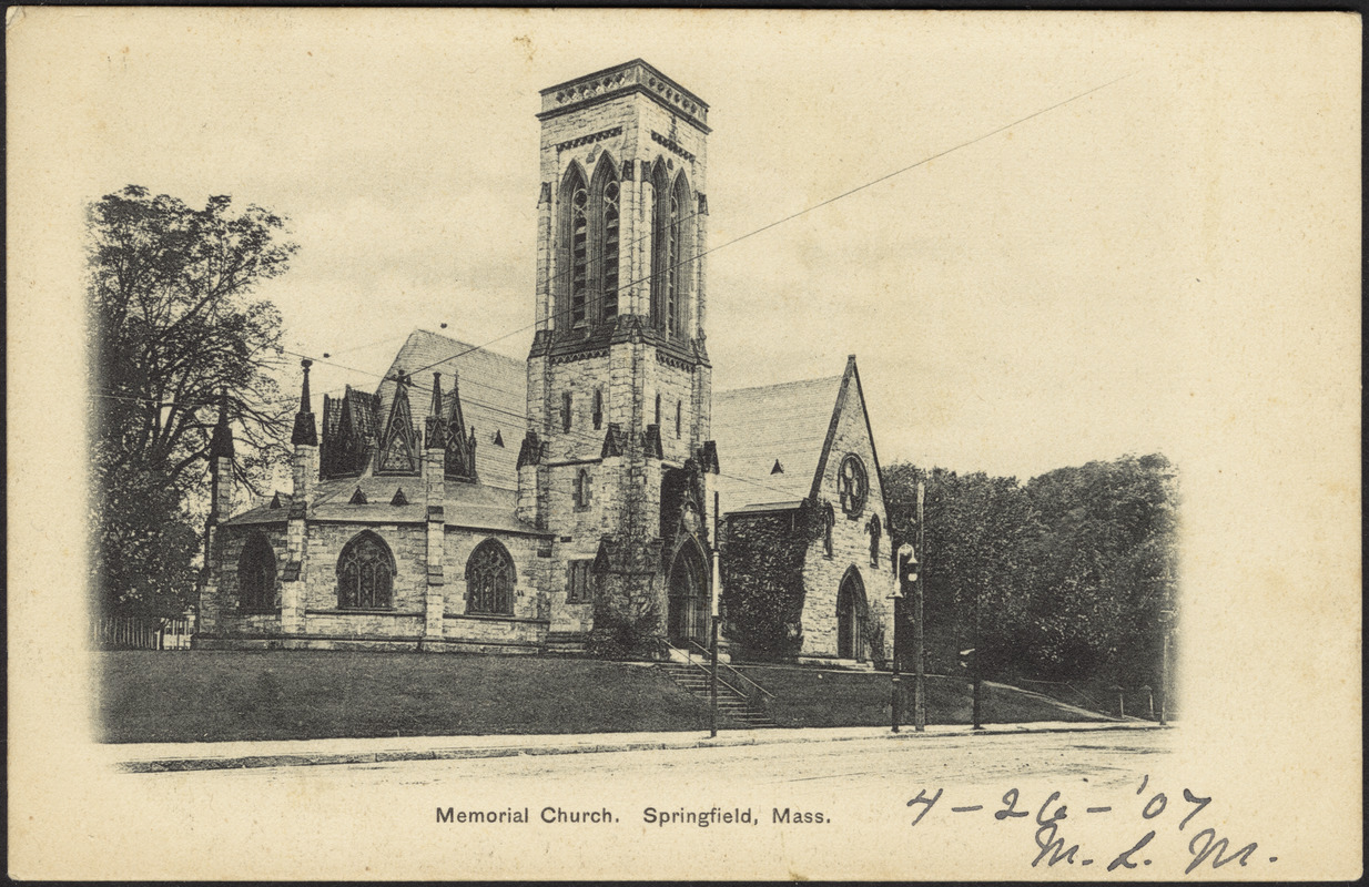 Memorial Church. Springfield, Mass.