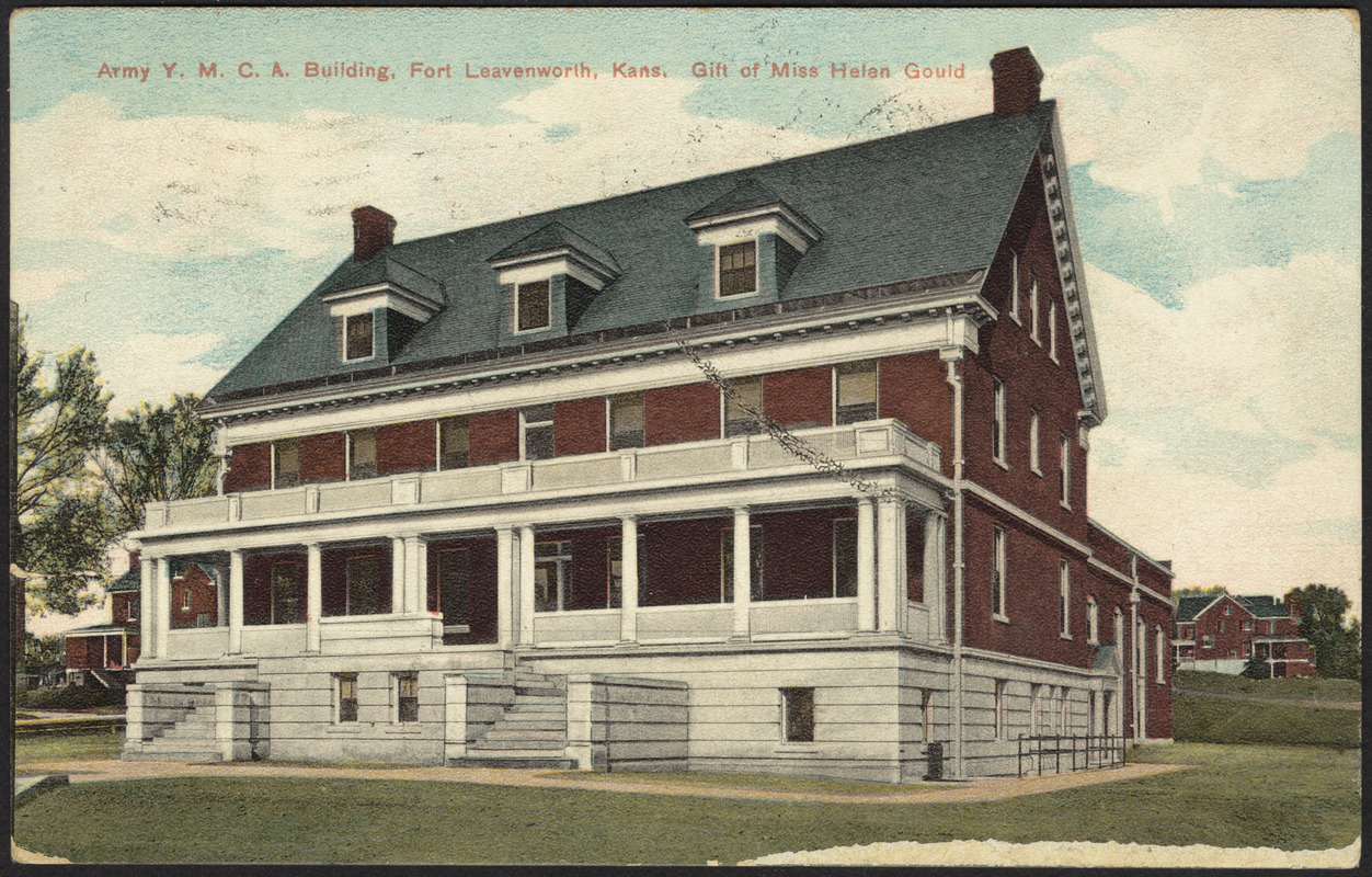 Army Y.M.C.A. building, Fort Leavenworth, Kans. Gift of Miss Helen Gould