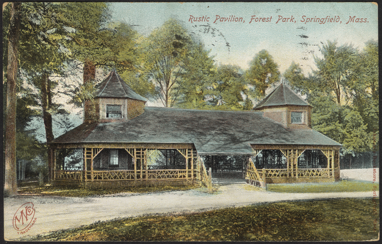 Rustic Pavilion, Forest Park, Springfield, Mass. Digital Commonwealth