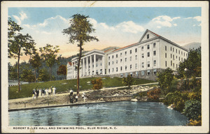 Robert E. Lee Hall and swimming pool, Blue Ridge, N.C.