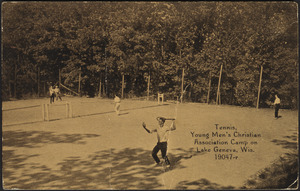 Tennis, Young Men's Christian Association Camp on Lake Geneva, Wis.