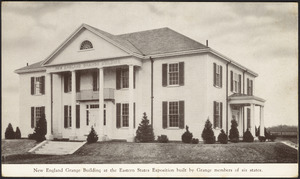 New England Grange building at the Eastern States Exposition built by Grange members of six states