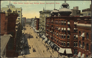 Main Street, north from Bridge Street, Springfield, Mass.