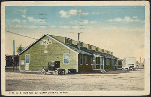 Y.M.C.A. Hut No. 22. Camp Devens, Mass.