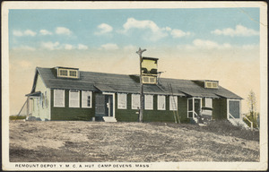 Remount Depot. Y.M.C.A. hut Camp Devens, Mass.