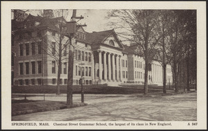 Springfield, Mass. Chestnut Street Grammar School, the largest of its class in New England