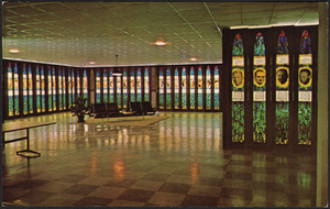 The Honors Court - an impressive display of floor-to-ceiling plaques of the immortal men who have been elected to the Hall of Fame