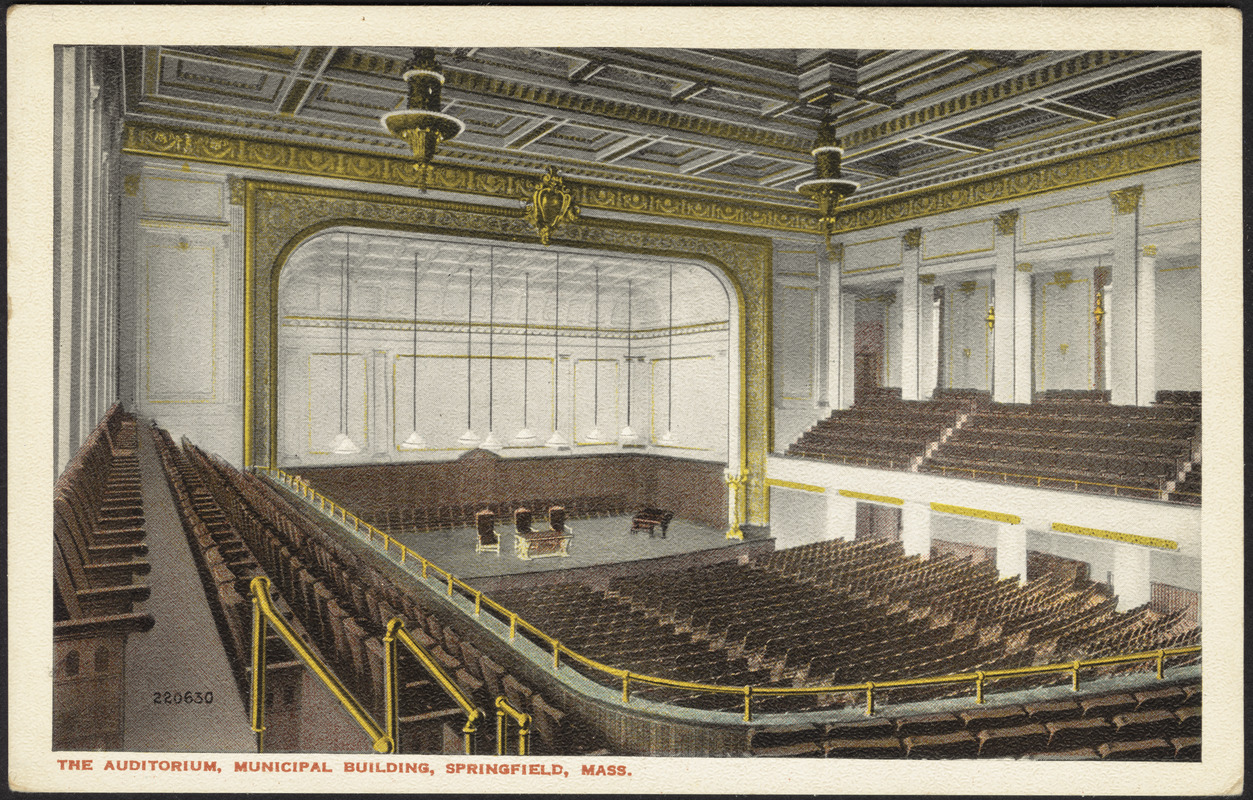 The Auditorium, municipal building, Springfield, Mass.