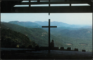 View through Camp Greenville's Fred W. Symmes Chapel in late October