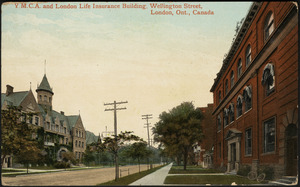 Y.M.C.A. and London Life Insurance building, Wellington Street, London, Ont. Canada