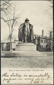 Statue of Deacon Samuel Chapin. Springfield, Mass.
