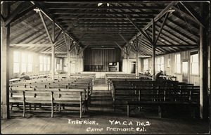 Interior. Y.M.C.A. No. 2 Camp Fremont, Cal.