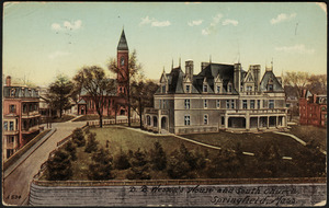 D. B. Wesson's House and South Church, Springfield, Mass.