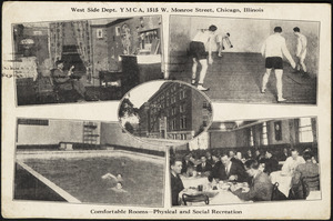 West Side Dept. Y.M.C.A., 1515 W. Monroe Street, Chicago, Illinois. Comfortable rooms - physical and social recreation