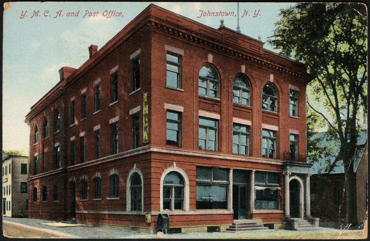Y.M.C.A. and post office, Johnstown, N.Y. Digital Commonwealth
