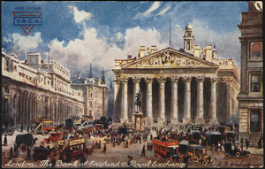 London. The Bank of England & Royal Exchange